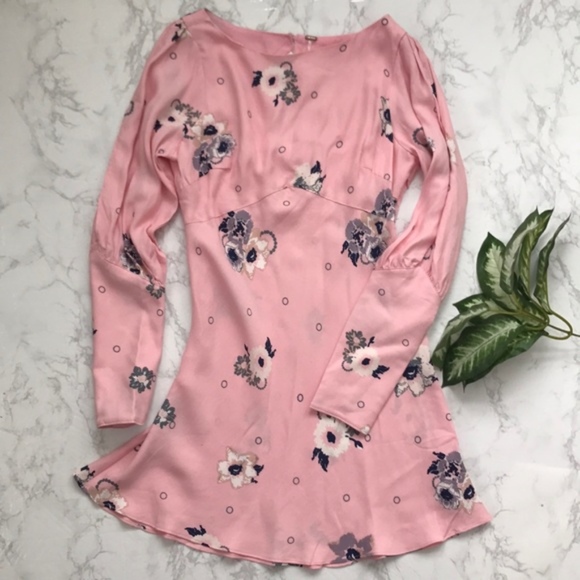Free People Rosebud Sunshadows Pink floral 10 D/i - Picture 2 of 7